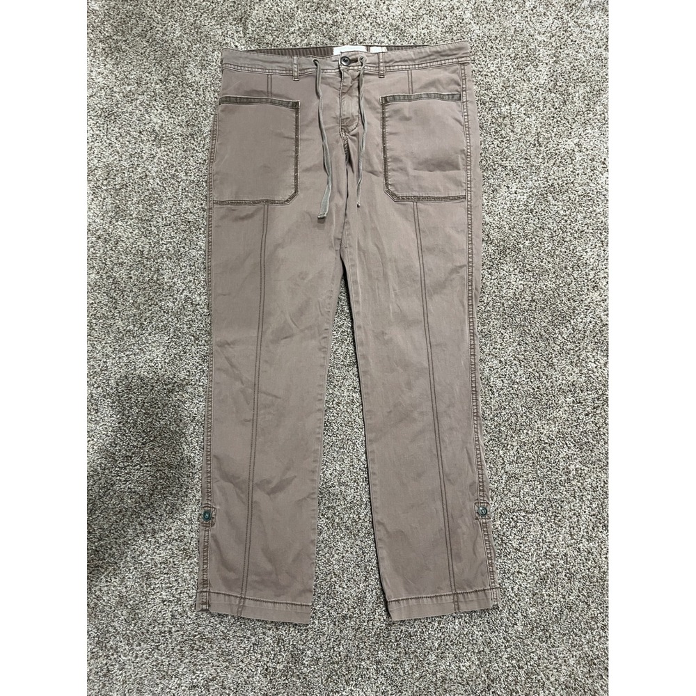 Hei Hei Anthropologie Utility Pants Mauve Brown Straight Leg Stretch Size 30